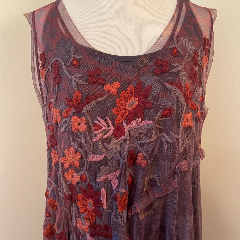 Johnny Was Gauzy Floral Dreas